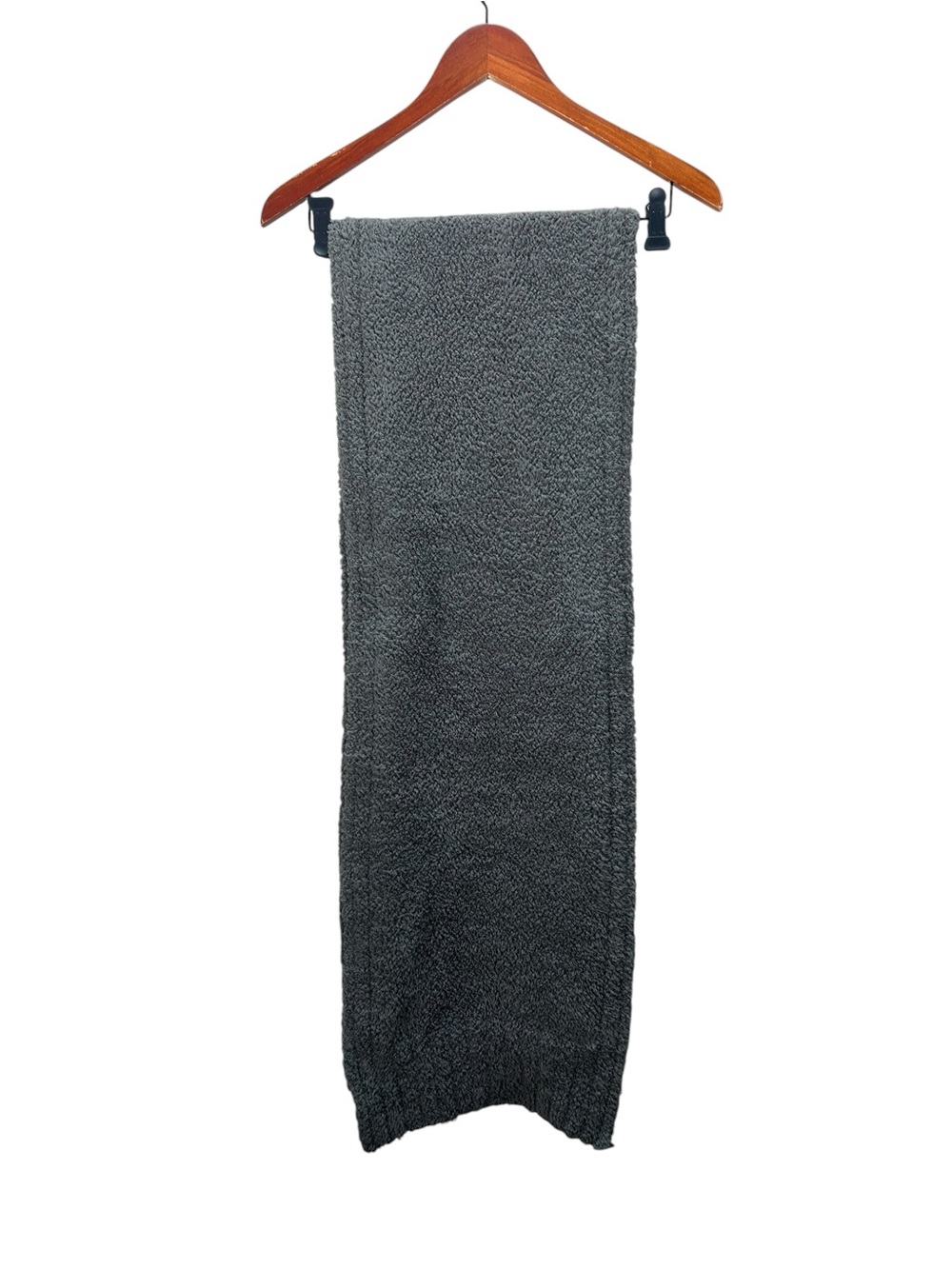 Barefoot Dreams Gray Cozy Chic Plush Rectangle Scarf One Size